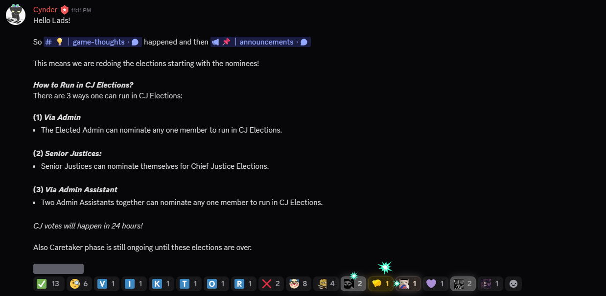 Secretary election restart announcement