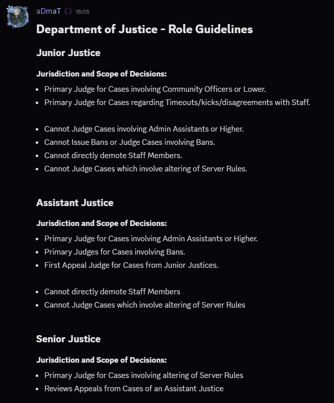 Tribunal System Structure